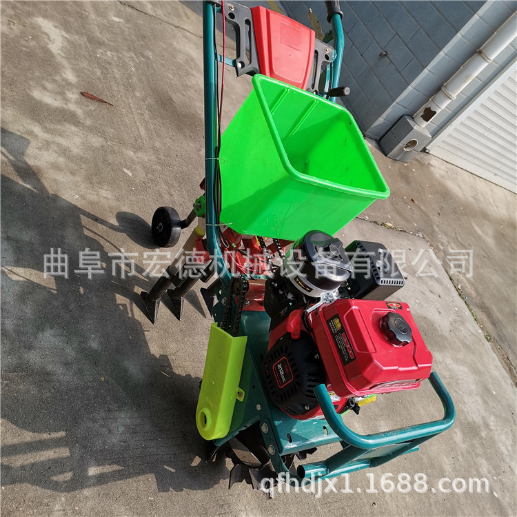 双行汽油玉米大豆追肥播种机
