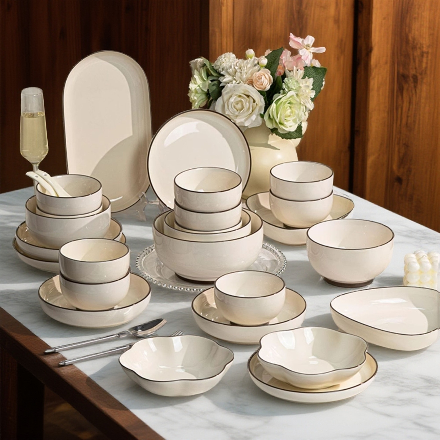 景德镇2025新款陶瓷餐具套装