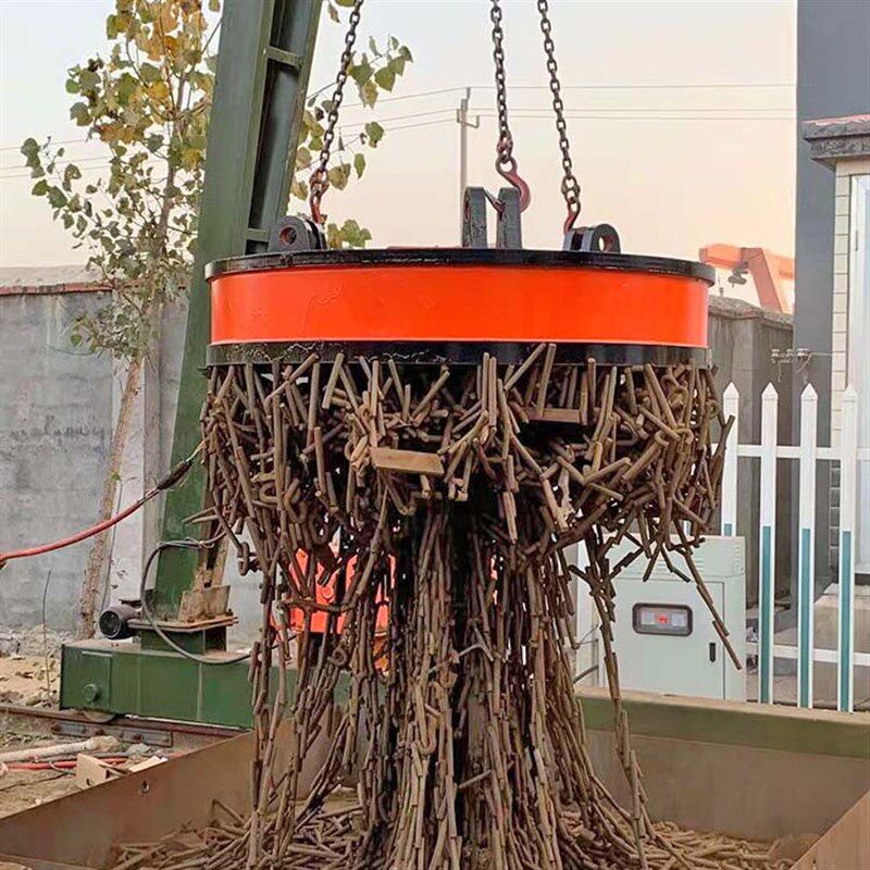 电磁吸盘废钢废铁起重机器起重电磁铁强力圆形