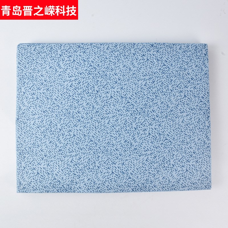 山东无尘纸蓝色树皮纹擦拭布 丝印网版无尘卷纸油污清洁布