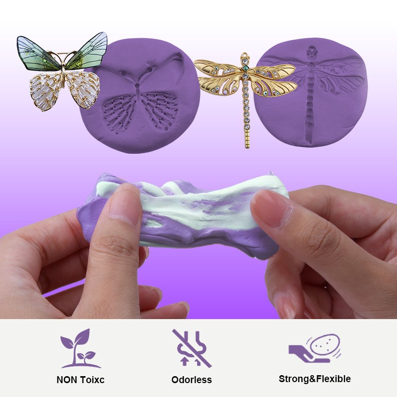 巧巧 ab取模土手捏硅胶翻模土AB印模泥粘土取模土热销