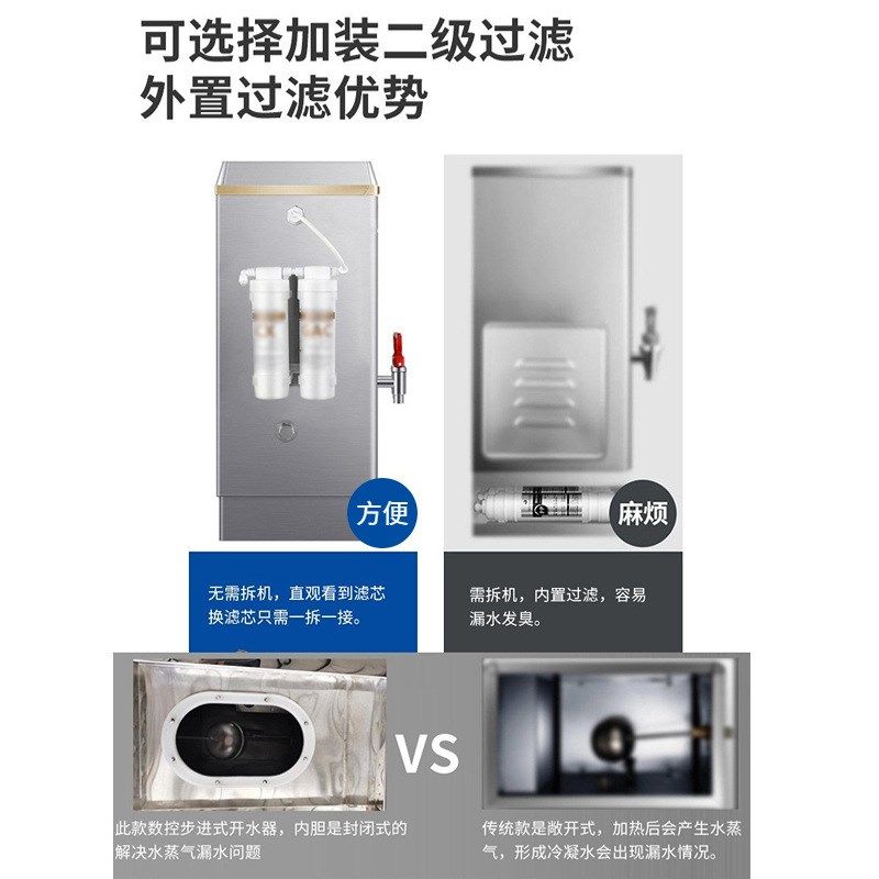 鸿乐邦厂家直供现货全自动步进式开水器商用烧水器开水机大型