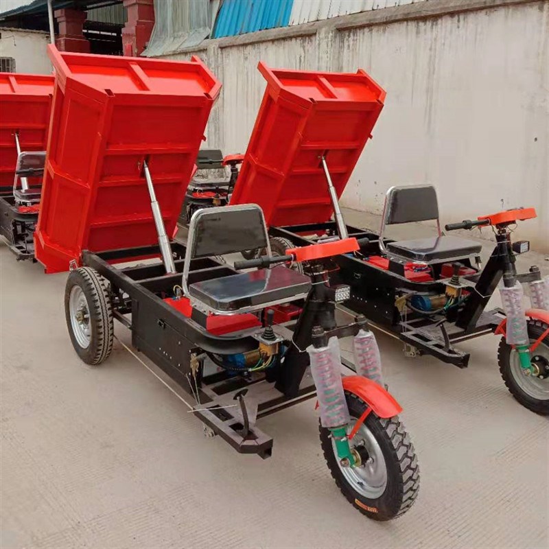 厂内用电动三轮1吨液压自卸车 可定尺寸型翻斗运输搬运三轮车一吨