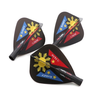 CUESOUL风筝型弹簧白色镖翼AK4飞镖叶旋转尾翼专业飞镖配件尾叶