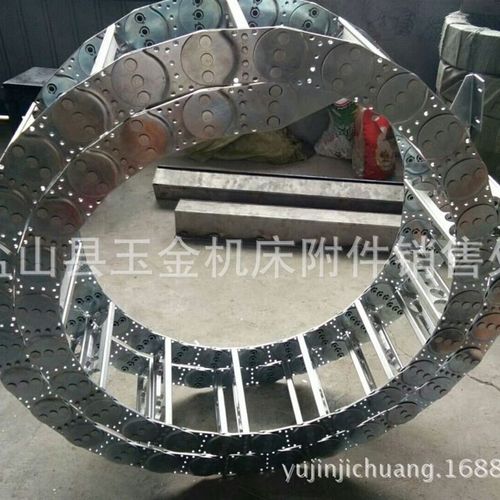 厂家供应节距125/180系列钢铝拖链机床桥式/全封闭钢制拖链