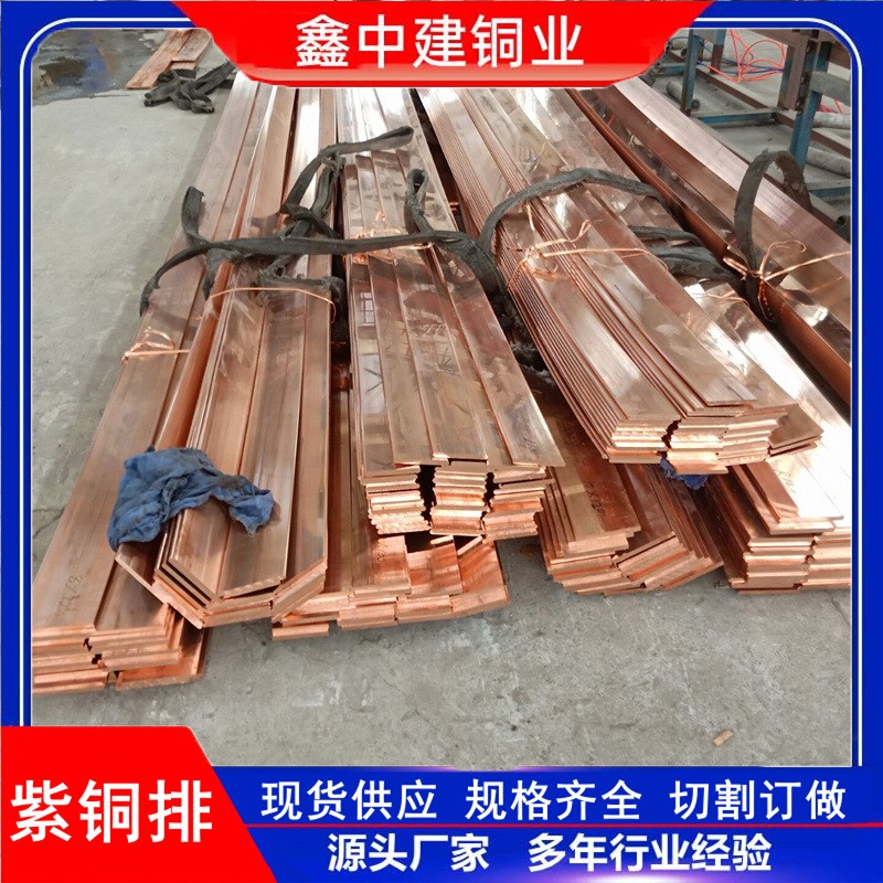 现货供应 T2紫铜排 10*100-TMY母线铜排 镀锡铜排 折弯打孔加工