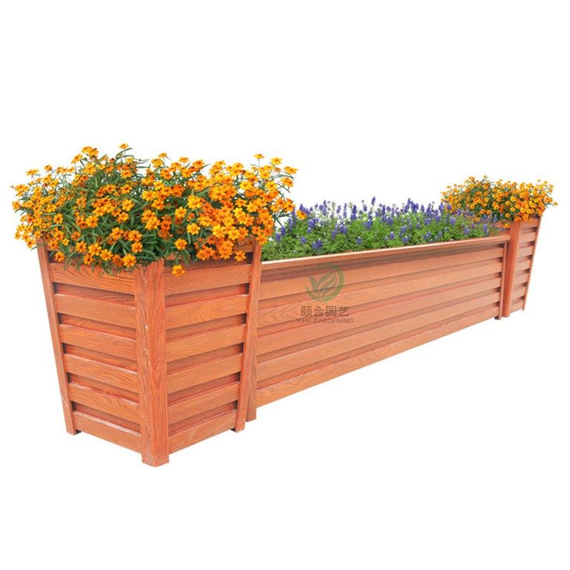 颐合户外移动花箱 道路铝合金种植箱市政景观花箱庭院花盆花槽