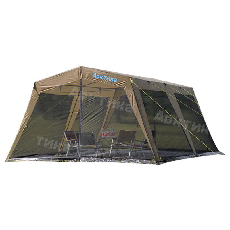 露营屋脊隧道帐篷户外野营别墅一室一厅超大蚊帐双层家庭便捷遮阳