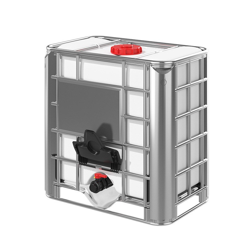 吨桶500升全新IBC柴油桶方形塑料桶水箱化工桶储水蓄水罐框架吊装