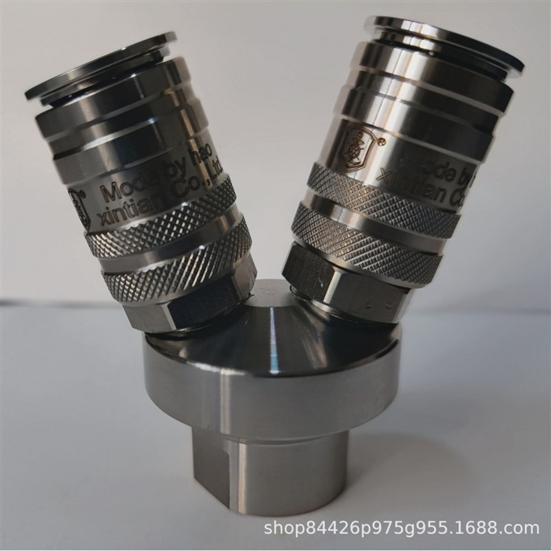 不锈钢接头smv液压快速接头304气动4分三通c式不锈钢连接厂家