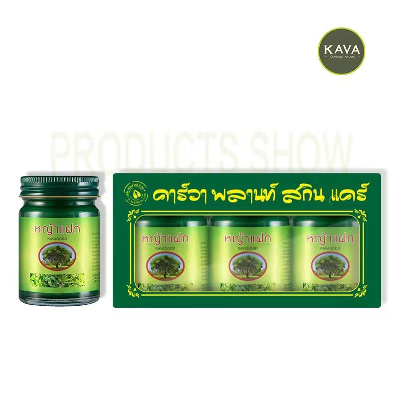 泰国卡瓦青草膏薄荷膏原装进口虫叮咬舒缓膏清凉油