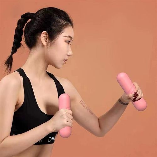 包胶小哑铃男女通用健身家用器材儿童小学生运动哑铃2-5kg
