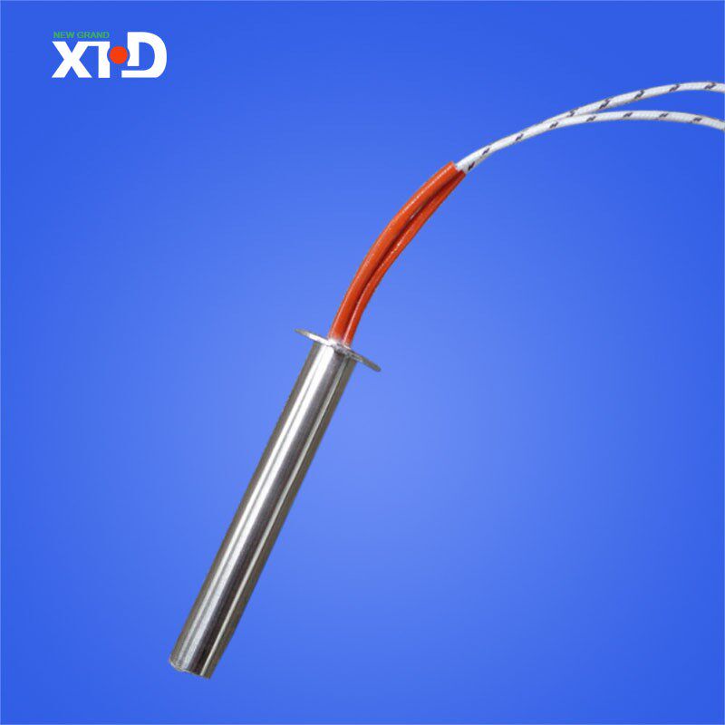 带法兰单头电热管 1000W加热棒大功率加热管 米思米筒式加热器