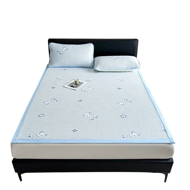 夏季冰豆豆凉席空调软席子冰丝凉席床单三件套凉感可水洗单人宿舍,床上用品,冰丝席,淘宝优惠券,粉丝福利购,淘宝优惠卷