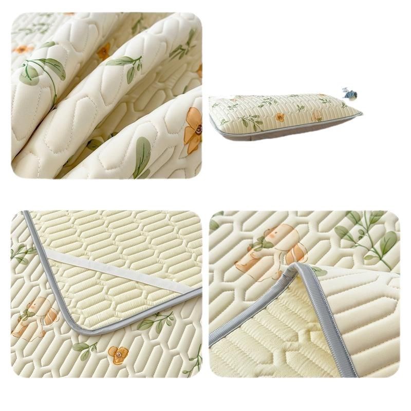 2025新款乳胶凉席三件套夏季冰丝床单人可机洗空调软席子夏天床垫