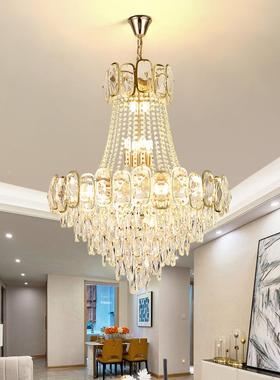 奢华91560高档轻奢水晶灯吊客厅主灯中山2灯具20卧5室餐厅灯