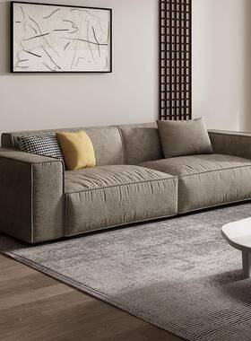 极简沙发现约XPLP-Y2代简豆块腐型意式布艺沙发大小户客厅贵妃沙