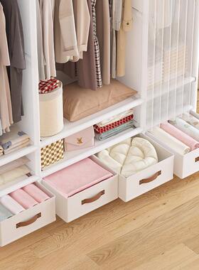 简易衣柜落地出租AL102622屋物柜整理多层日式布柜大衣容量柜简装