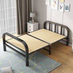 1折叠床人床木简易床家用午休成人午单睡加固铁架双UAL实人.5米小