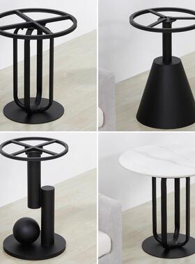 轻理奢铁桌艺桌腿支架脚架酒店茶几边几腿脚石VTY架子岩板大支撑