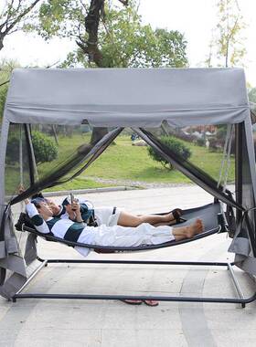 户外秋千椅18830遮阳摇椅秋阳庭院露台千成人椅休闲篷双台人吊吊