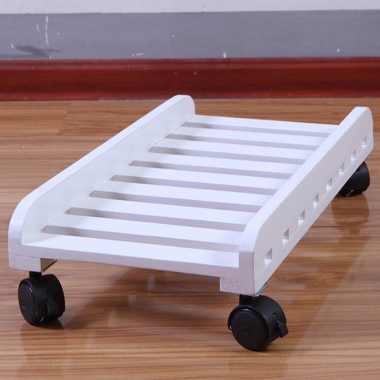 纯实木刹车轮可移动主机架电脑主机托架子式托机架底箱座2342滑台