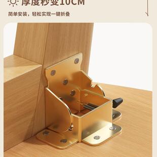 可折叠茶几客桌厅家用实GGT木腿茶桌20炕25新高端阳台飘窗桌桌小