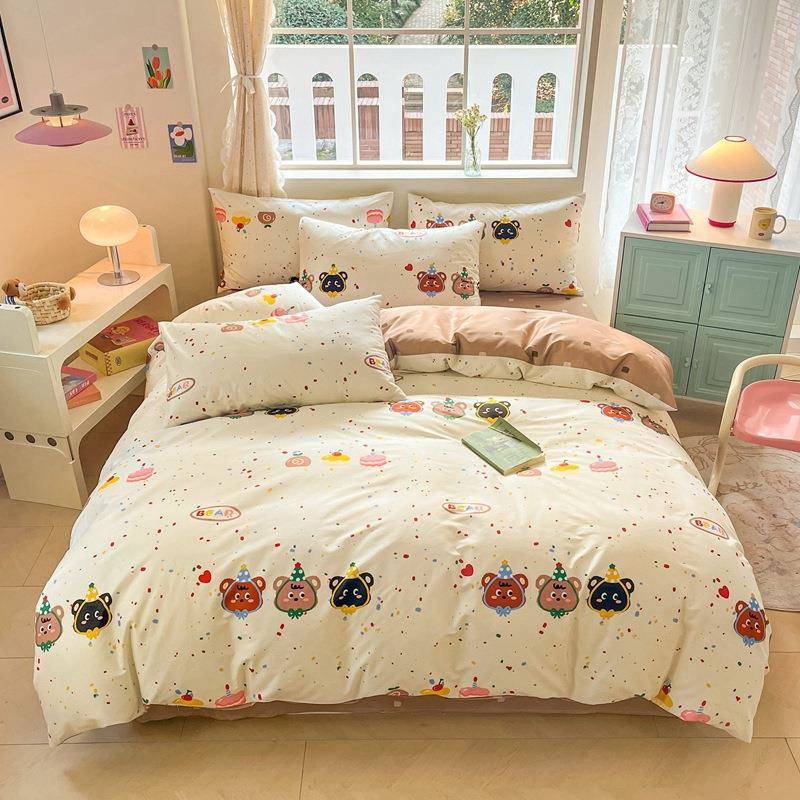 0被57298529套纯棉全棉单件春夏50200x23单x双人1被罩学生宿舍被