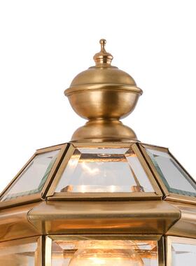 户欧式简壁约复CD86-4古全铜壁灯外防水别墅灯庭院灯全铜楼梯过道