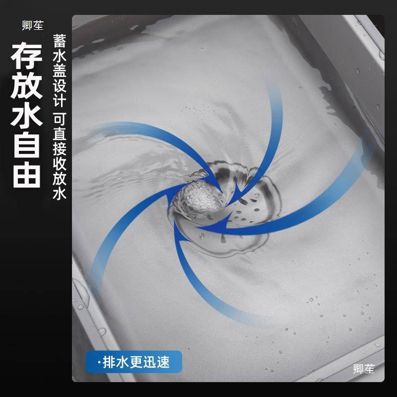 304不锈钢加深盆中盆厨房水槽大单槽沥水篮洗碗池碗碟置物架