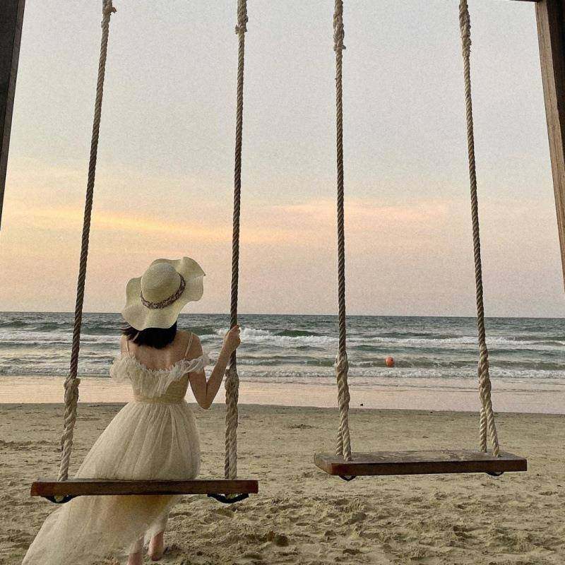 儿童成见详情人实木秋秋室内家用民宿原生态防千麻绳腐秋千室外庭