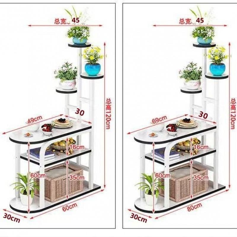 多层边收4pD7HkjT纳架架沙发几室内用家客厅落地铁艺花鱼缸