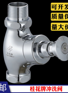 桂花 铜材质 延时大便冲洗阀 冲水阀 延时阀蹲便厕所