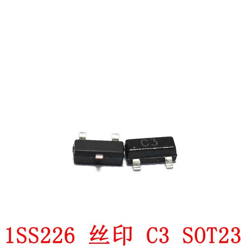 全新 1SS226 网版印刷C3 80V/100mA 开 关二极体  SOT-23 现