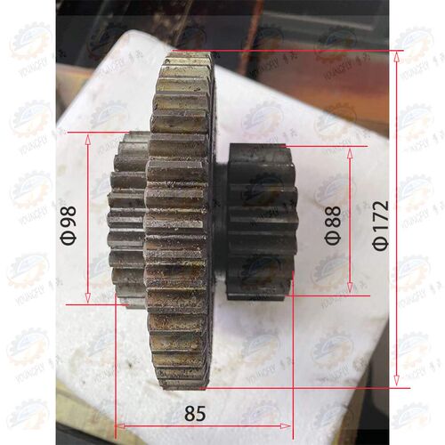 陕西汉川T611C TX611C镗床主轴传动Z19/30/55齿三联齿轮