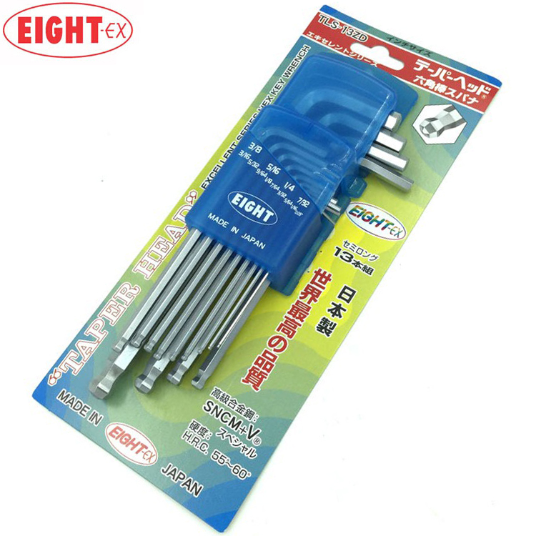 新品日本EIGHT百利内六角扳手进口英制球头螺丝刀TLS-13ZD 9包邮
