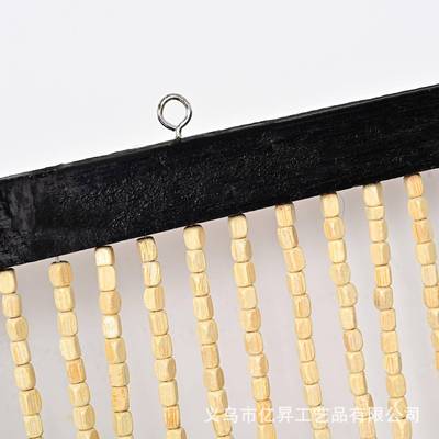 一帆玄风卧顺门帘成品关隔打断帘实木珠珠90016帘客厅玄关室卫生
