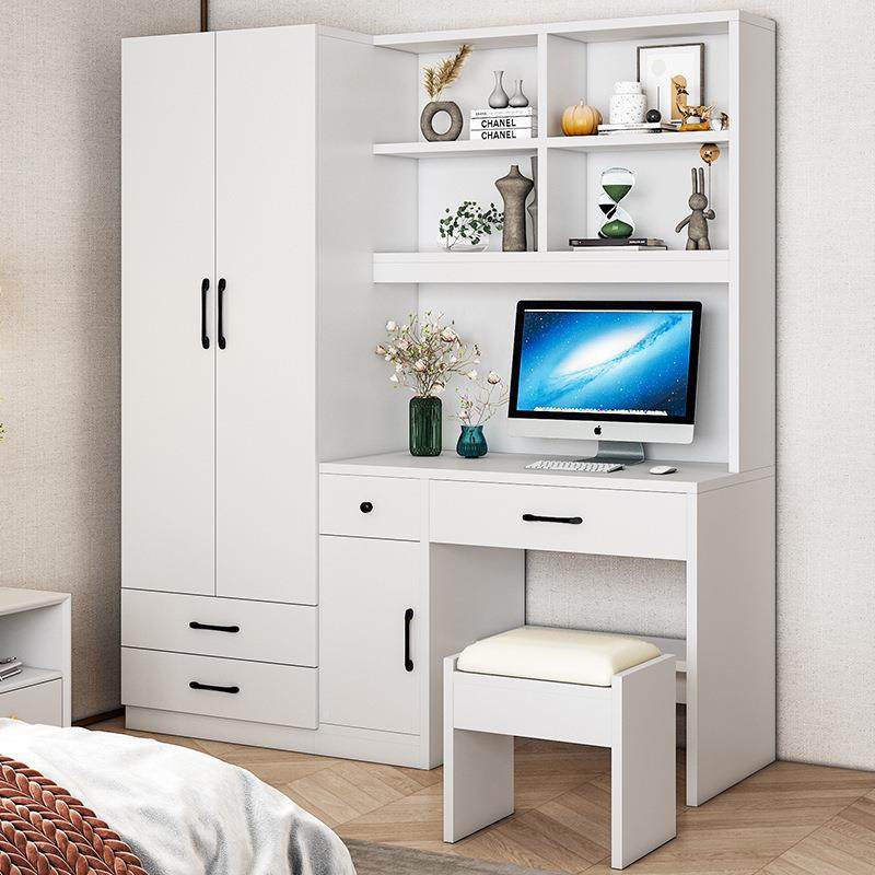 书桌衣柜带一体儿童电脑房桌ONQ书习柜组合家用卧室带书架实木学,住宅家具,儿童衣柜,淘宝优惠券,粉丝福利购,淘宝优惠卷