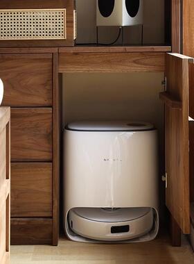 北美黑胡桃木扫地置机器人柜桃云鲸石头追觅基ONB站收边纳柜樱木