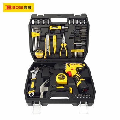 波斯647B58件多功能锂钻套机修工具箱组套电工维修套装S组5110电5