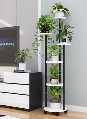花架室外多花层兰移动花架带轮客厅绿萝吊花内盆架架子室SUO家用