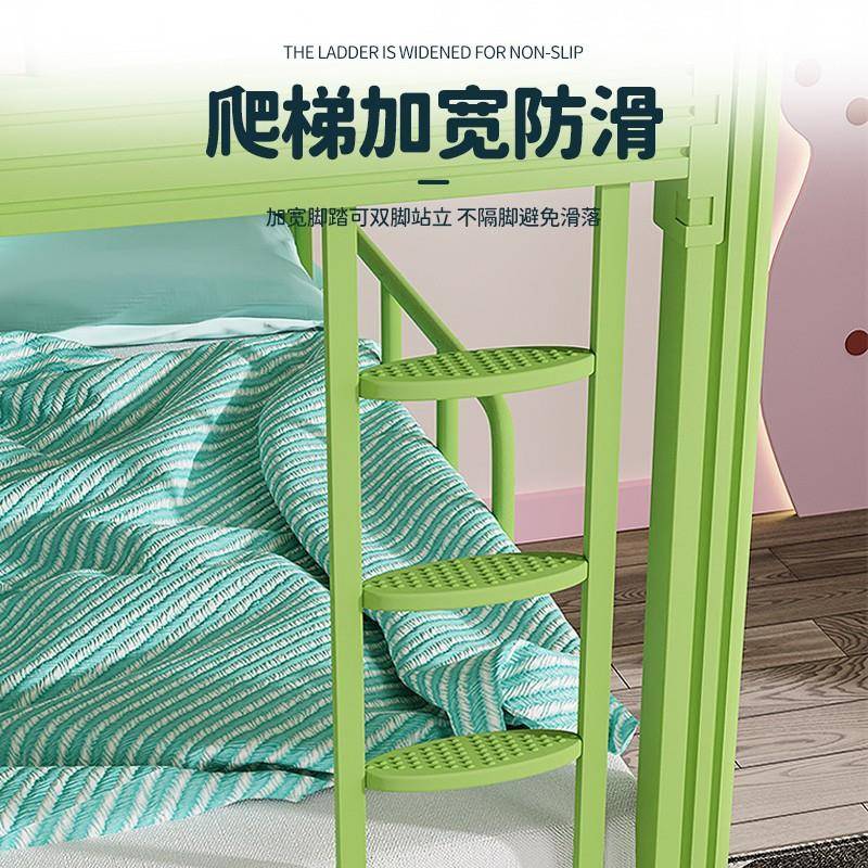儿OIF园床午休床高低上床下铺铁床双层床男孩女铁架床儿童床学幼