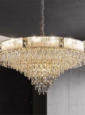 轻奢水晶吊客主灯餐厅厅灯代简约灯设DXK计师卧室灯大气现别墅水