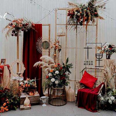 新款婚庆艺道具户外婚网GOC礼景布置森系格屏风铁拱门背景架场子