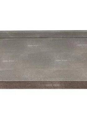 现代简约黑白色系极简皮装革托盘样板间售TME处厅客楼餐厅饰品