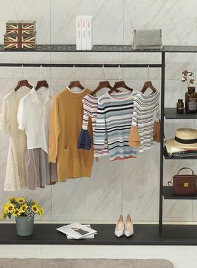 服新款衣帽架落FHA地衣架铁挂艺创意客简易卧室衣架组装置厅衣架