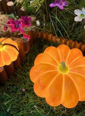 家直销南瓜灯户外草厂坪灯庭院灯室南内围灯氛瓜灯三色变KEU光景