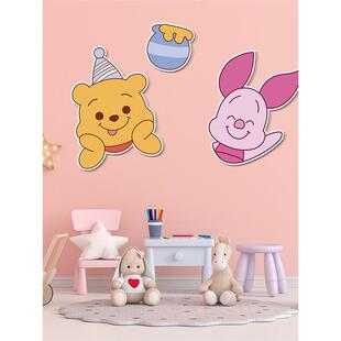 网红草公主房面间布置儿童卧室墙壁莓装熊饰81460891摆件女孩生床