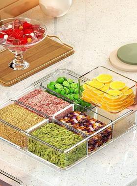 冰OUE粉盒练摊密封小吃料摆摊鲜美香食分隔收调纳盒厨房配料料盒