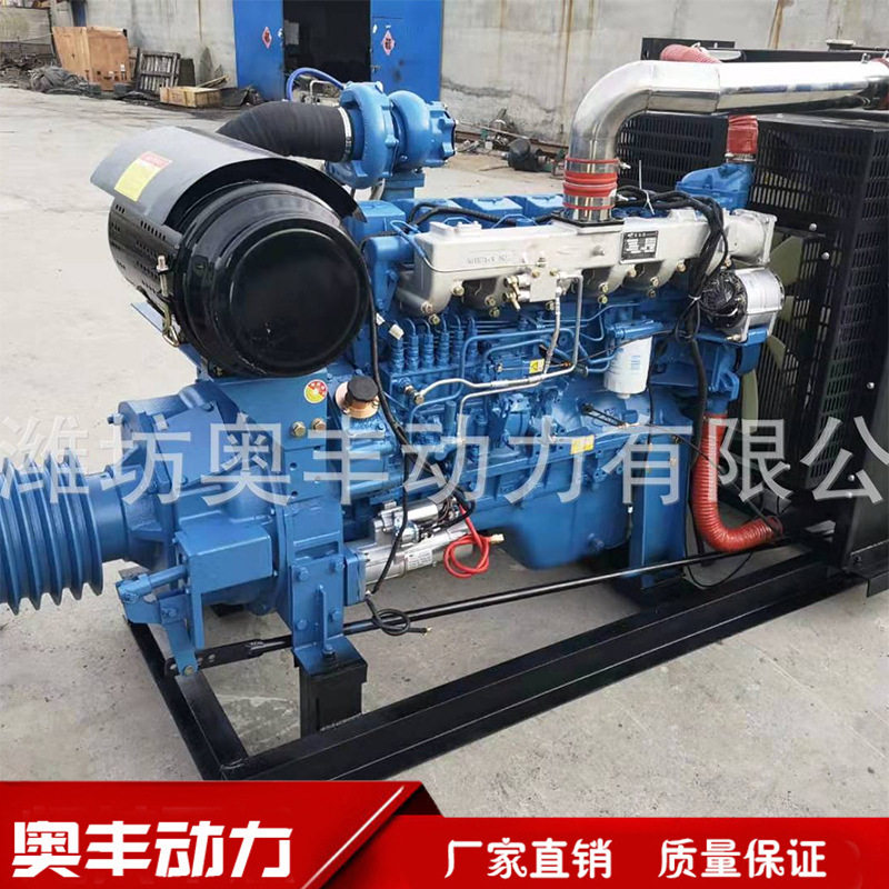 玉柴450马力离合器柴油机YC6M450-D20移动碎石机移动破碎机机组
